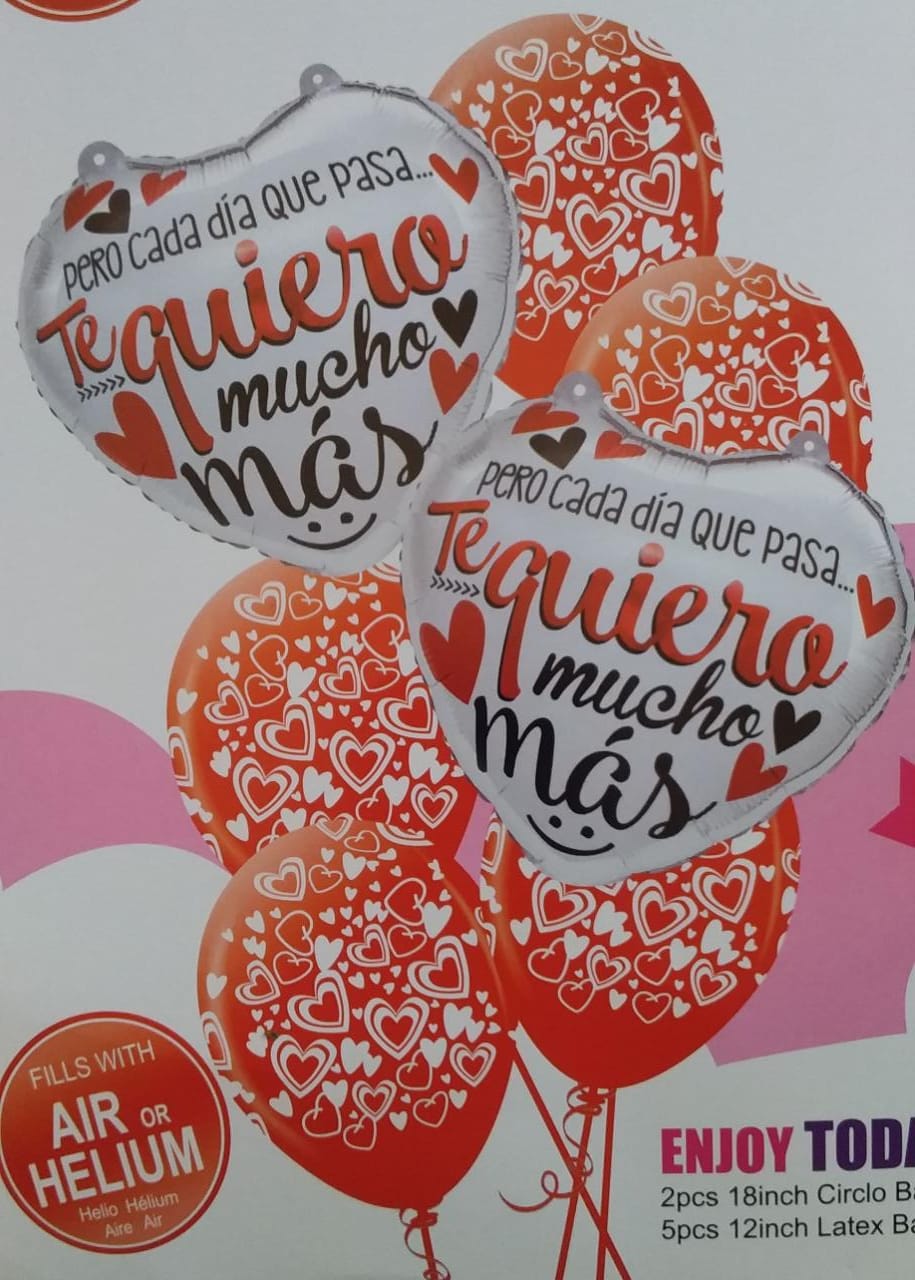 Ramo de Globos Amor con Aire